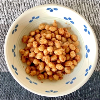 おつまみに♪ ピリッと柚子胡椒味の大豆甘辛揚げ